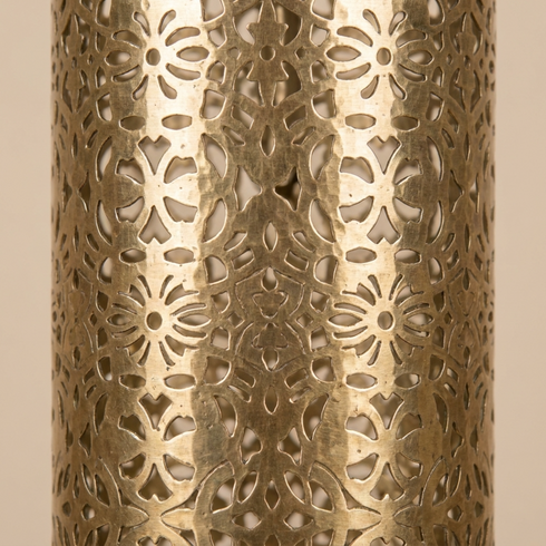Authentic Handmade Moroccan Lamp – Oxidized Brass Pendant Light with Intricate Filigree Shadow Casting for Boho Hallway Decor