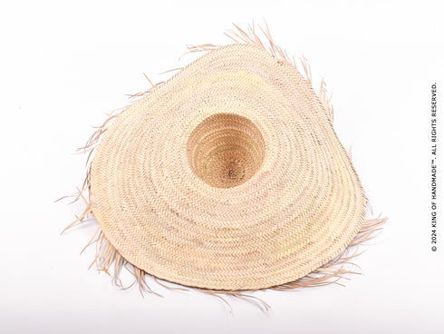 Straw Large Beach Hat - Moroccan Handmade Summer Hat