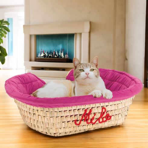 Large Dog Bed | Cute Cat Bed Personalized By Name