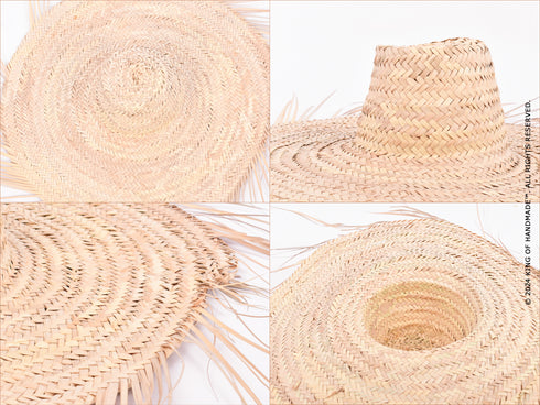 Straw Beach Hat - Moroccan Handmade Summer Hat
