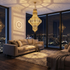 Moroccan Ceiling Light – Filigree Brass Openwork Lamp