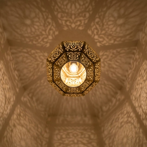 Brass pendant lights - Moroccan handmade design (pl-2012)