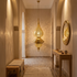 Brass Pendant Light – Moroccan Filigree Openwork Entryway