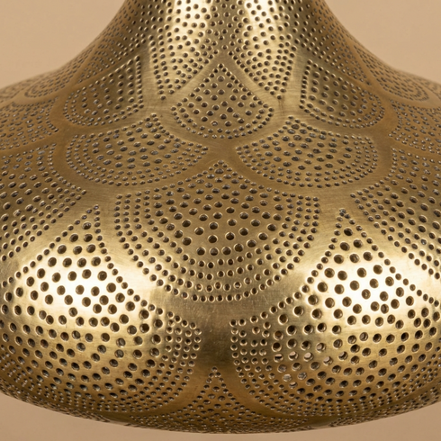 Boho Living Room Statement Lamp - Teardrop Silhouette