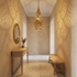 Moroccan Pendant Light – Brass Teardrop Perforated