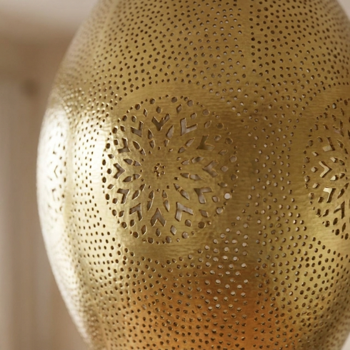 Moroccan Chandelier – Brass Dome Statement Light
