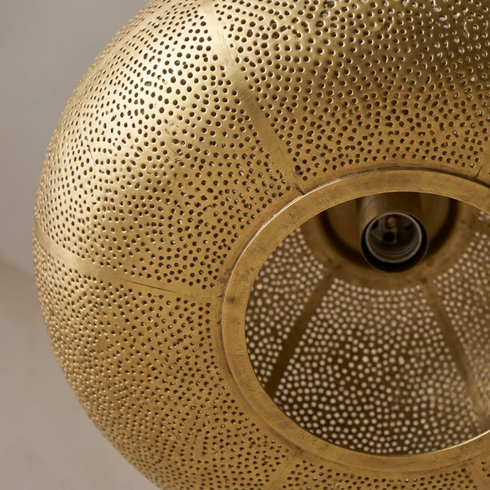 Moroccan Pendant Light – Brass Dome