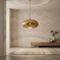 Authentic Handmade Moroccan Lamp – Gold Brass Globe Pendant Light with Intricate Shadow Casting Patterns