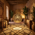 Brass Pendant Light – Moroccan Star Openwork