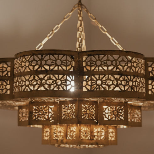 Moroccan Hanging Ceiling Lamp – Handmade Brass Lamp (PL 1087)