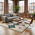 Azilal Rug – Multicolor Shaggy Diamond Wool Moroccan Carpet