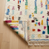 Azilal Rug – Multicolor Shaggy Abstract Wool Rug