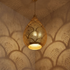 Brass Pendant Light – Moroccan Teardrop Geometric