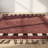Beni Ourain Rug – Mauve Plush Geometric Wool Area Rug