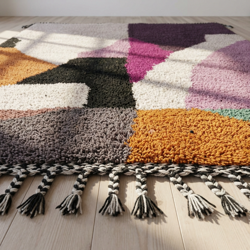 Custom Colorful Moroccan Rug - Handmad Berber Carpet