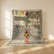 Authentic Handmade Azilal Rug – 100% Wool Moroccan Area Rug with Colorful Abstract Geometric Pattern
