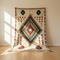 Azilal Rug – Multicolor Shaggy Diamond Wool Berber Carpet