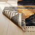 Moroccan Berber Rug – Multicolor High-Pile Striped Wool Rug
