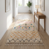 Handmade Azilal Rug - High Pile Natural Wool - Vibrant Boho Living Room Decor - Geometric Tribal Patterns