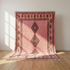 Beni Ourain Rug – Pink Shaggy Tribal Wool Area Rug