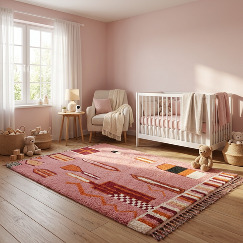 Handamade Moroccan Rug - Berber Home Decor Rug