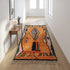 Orange Moroccan Boujaad Rug - Handmade Tribal Rug