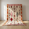 Boujaad Rug – Multicolor Shaggy Diamond Wool Rug