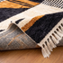 Authentic Moroccan Rug – High Pile Natural Wool Area Rug with Modern Abstract Geometric Pattern for Living Room Decor
