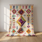 Azilal Rug – Multicolor Diamond Wool Berber Carpet