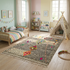 Authentic Handmade Azilal Rug – 100% Wool Moroccan Area Rug with Colorful Abstract Geometric Pattern