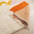 Authentic Azilal Moroccan Rug – Shaggy High Pile Natural Wool Rug with Modern Abstract Design for Boho Decor