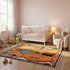 Orange Moroccan Boujaad Rug - Handmade Tribal Rug