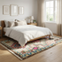 Authentic Handmade Azilal Rug – Natural Wool Moroccan Rug with Vibrant Tribal Geometric Design