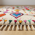 Handmade Azilal Rug - Vibrant Shaggy Wool - Colorful Geometric Boho Area Rug