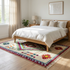 Handmade Azilal Rug - Vibrant 100% Wool - Shaggy Boho Area Rug - Colorful Geometric Tribal Motif