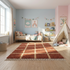 Beni Ourain Rug – Terracotta Plush Geometric Wool Rug