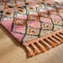 Handmade Boujaad Rug - Plush 100% Wool - Vibrant Boho Living Room Decor - Pink & Orange Geometric Pattern