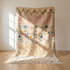 Handmade Azilal Rug - High Pile Natural Wool - Vibrant Boho Living Room Decor - Geometric Tribal Patterns