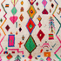 Handmade Azilal Rug - Vibrant Shaggy Wool - Colorful Geometric Boho Area Rug