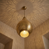 Dome Moroccan Chandelier – Brass Openwork Lamp