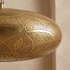 Filigree Brass Moroccan Pendant Light Living Room