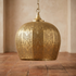 Moroccan Pendant Light – Brass Dome Floral