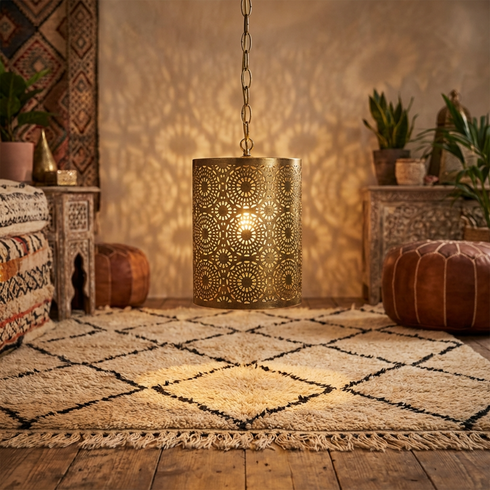 Antique Brass Hanging Lamp -Modern Vintage Style Lighting (pl-1094)