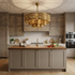 Brass Chandelier – Moroccan Star Scalloped