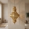 Moroccan Ceiling Light – Filigree Brass Openwork Lamp