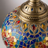 Authentic Handmade Moroccan Lamp – Solid Brass Mosaic Globe Pendant Light for Cozy Boho Bedroom Decor