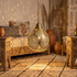 Brass Chandelier – Moroccan Star Openwork