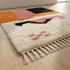 Authentic Moroccan Rug – High Pile Plush Wool Area Rug with Modern Abstract Pattern for Boho Living Room Decor