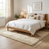 Beni Ourain Rug – Ivory Shaggy Diamond Wool Rug