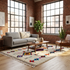 Handmade Azilal Rug - High Pile Natural Wool - Vibrant Boho Living Room Decor